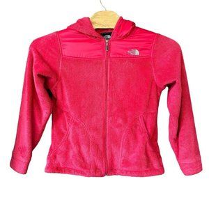 The North‎ Face Hot Pink Osito Fuzzy Fleece Hooded Jacket Womens M